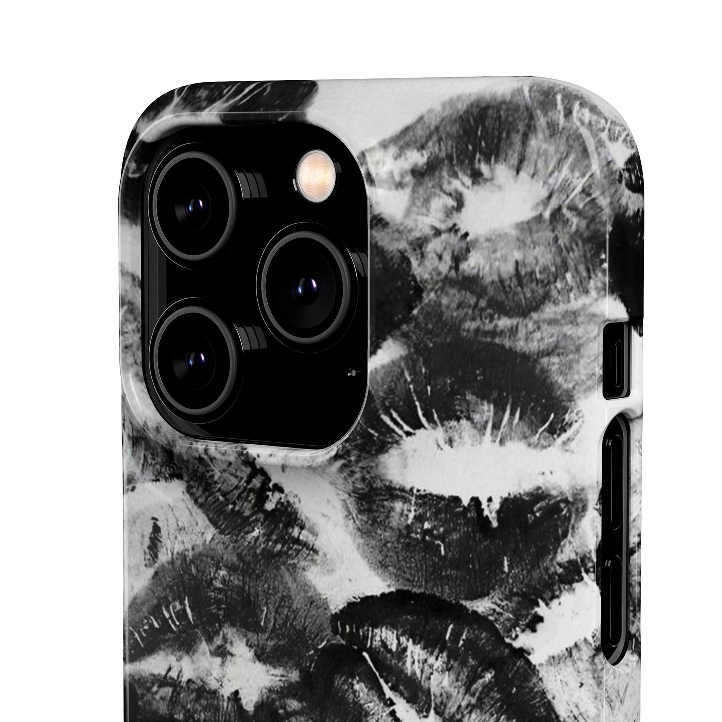 Black & White Kiss Print Case