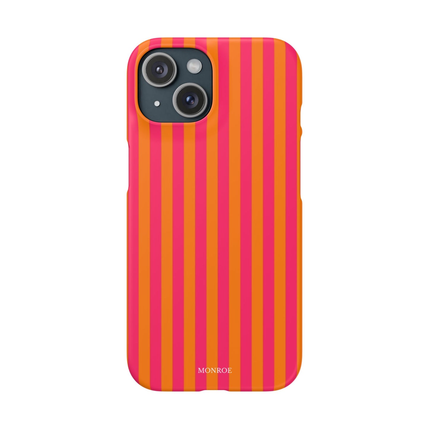 Striped Orange & Pink Case