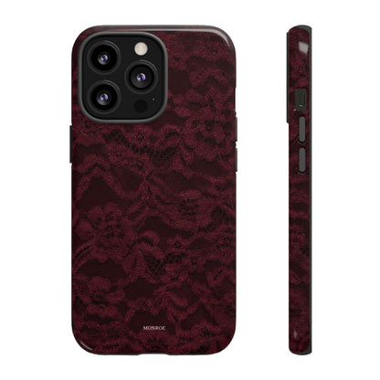 Burgundy Lace Tough Case
