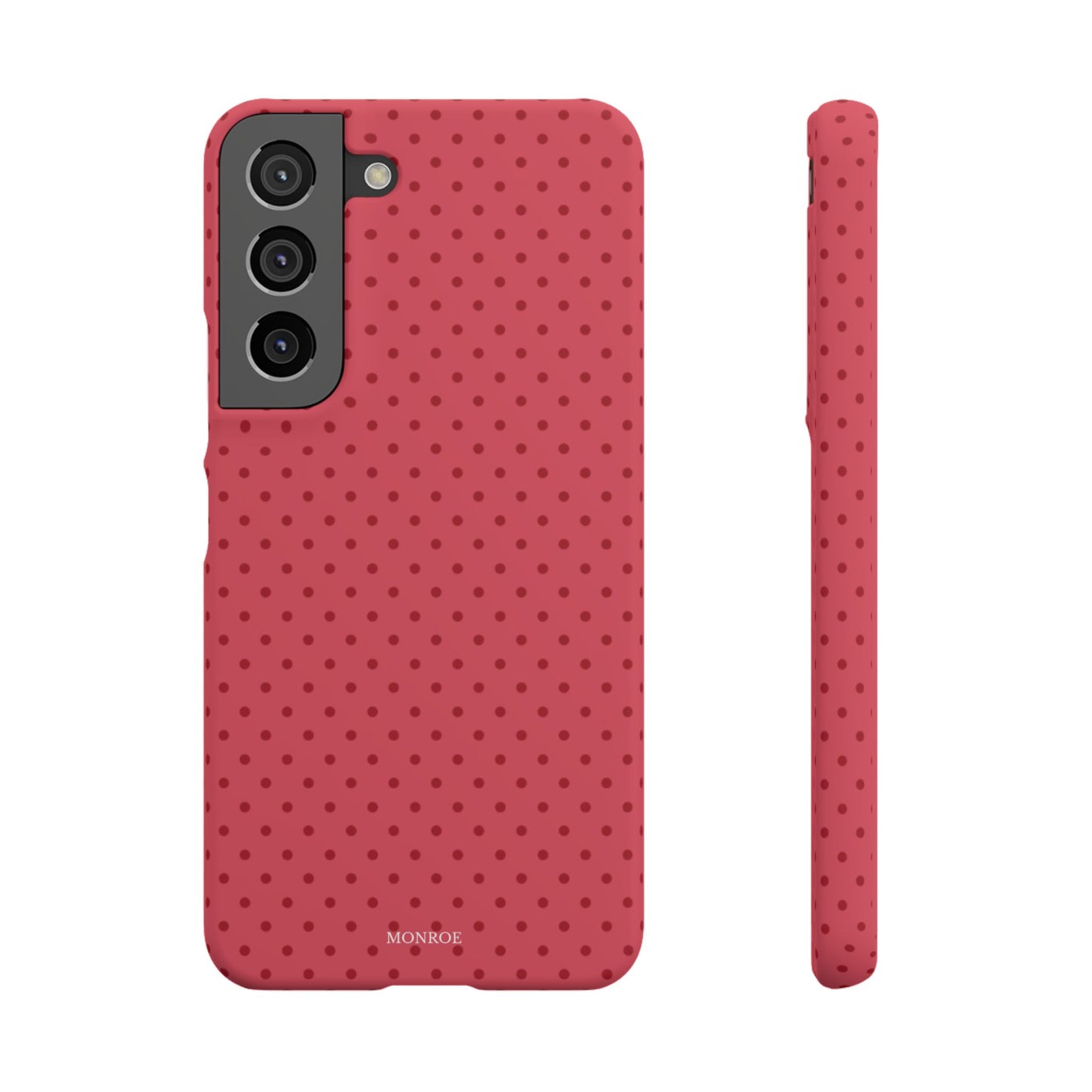 Coral Polka Dot Snap Phone Case