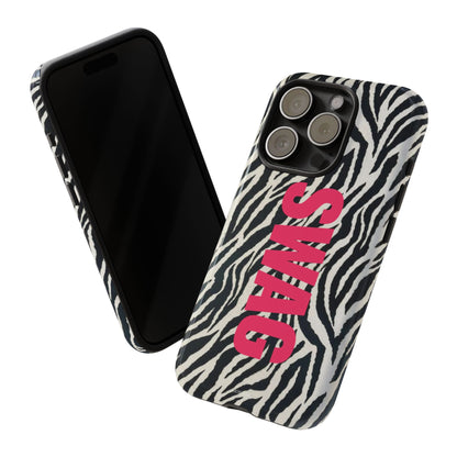 Zebra Print  "SWAG" Tough Case