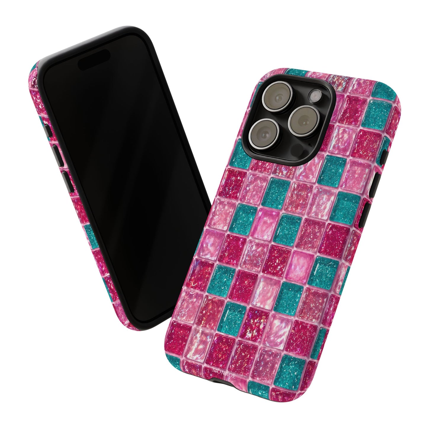 Pink Teal Mosaic Tough Case