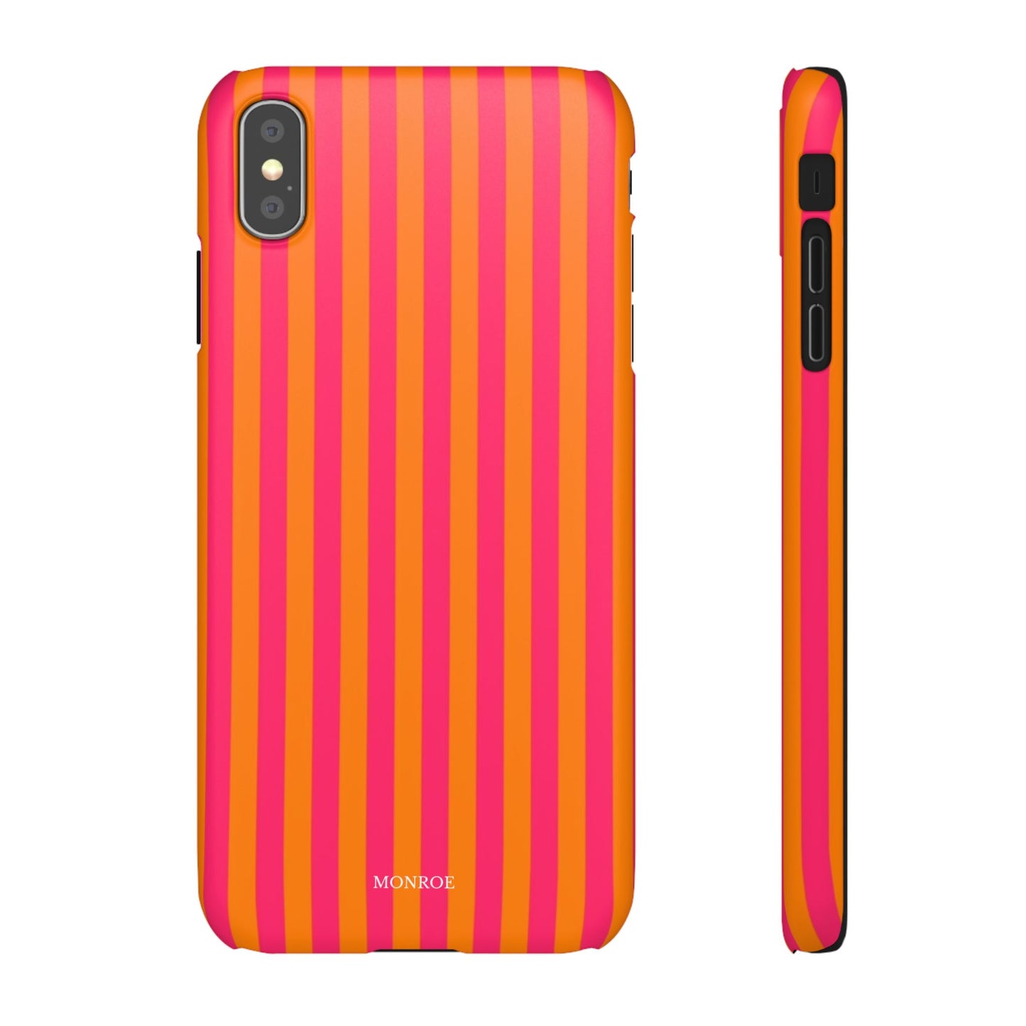 Striped Orange & Pink Case