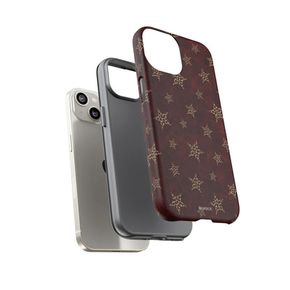 Burgundy Leopard Star Tough Case