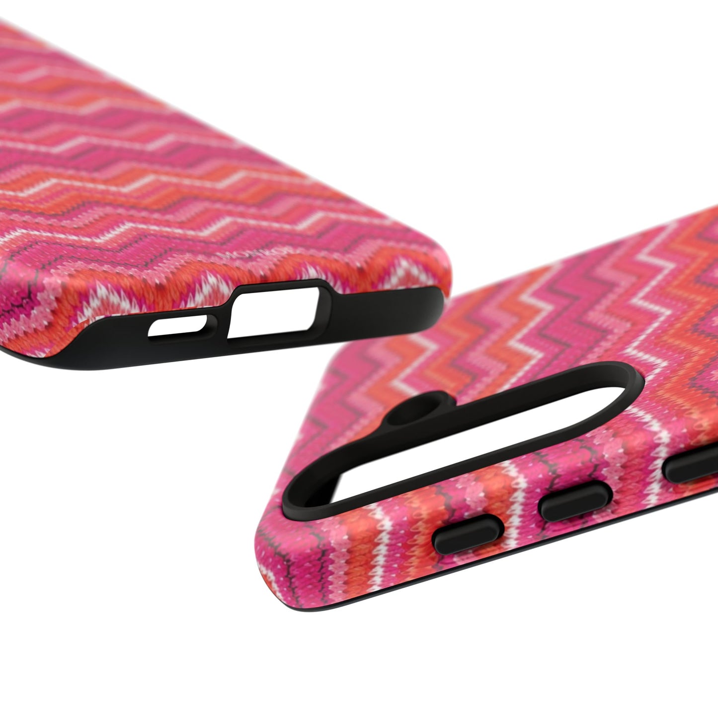 Pink Zigzag Tough Case