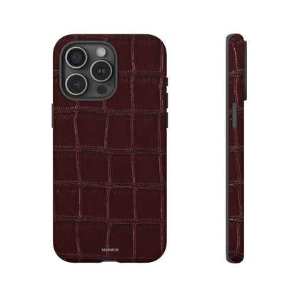 Burgundy Croc Tough Case