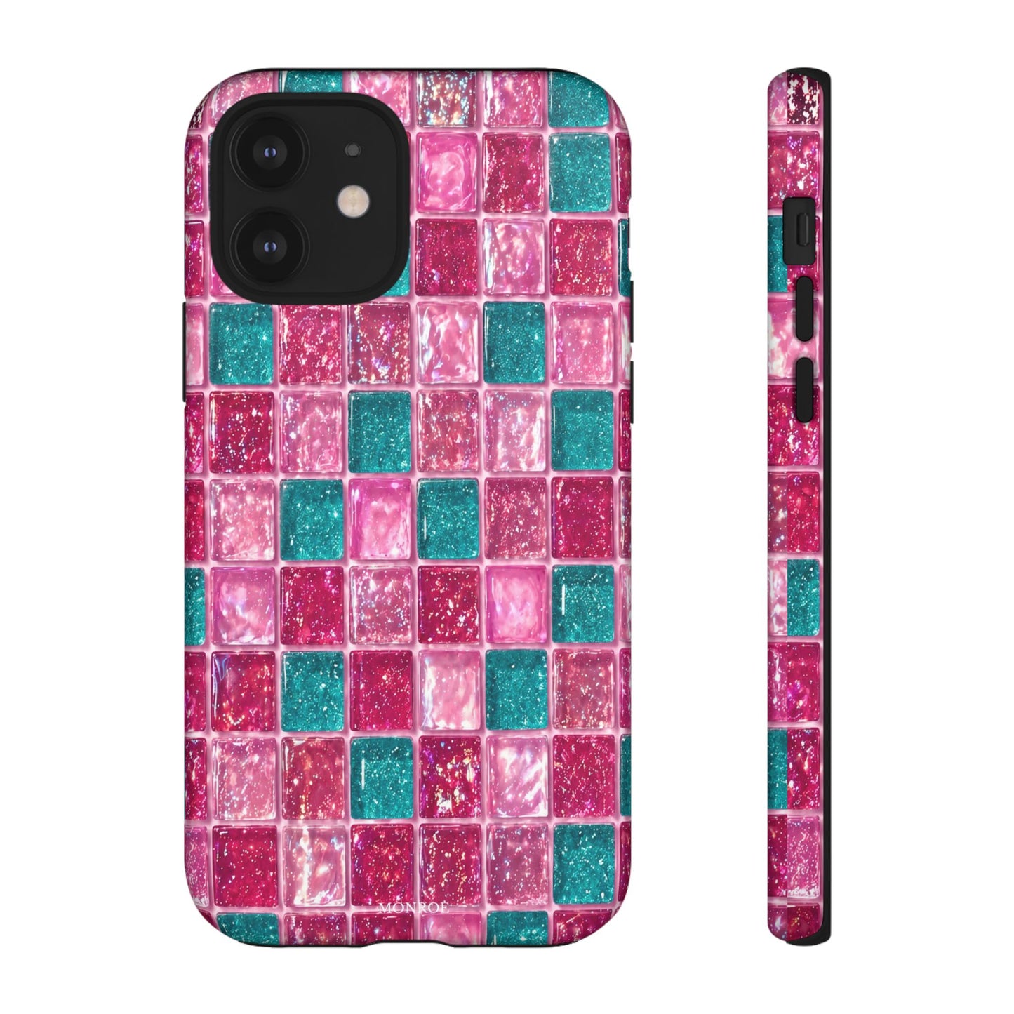 Pink Teal Mosaic Tough Case