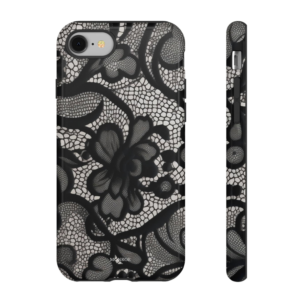 Black Vintage Lace Tough Case