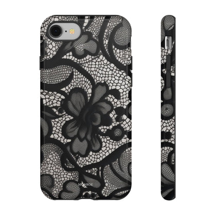 Black Vintage Lace Tough Case