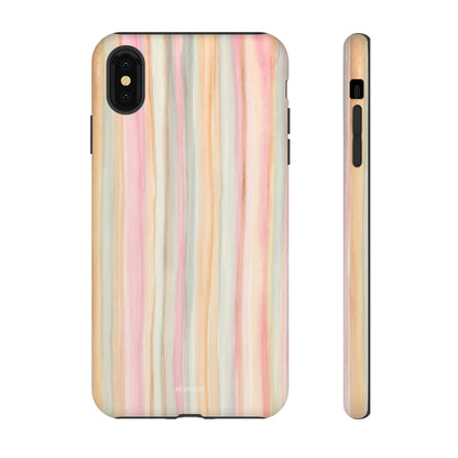Pastel Watercolor Stripe Tough Case