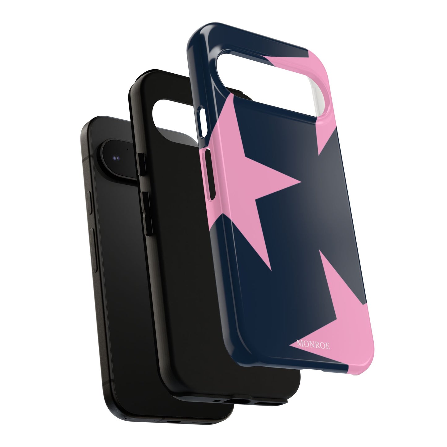 Navy & Pink Star Tough Cover