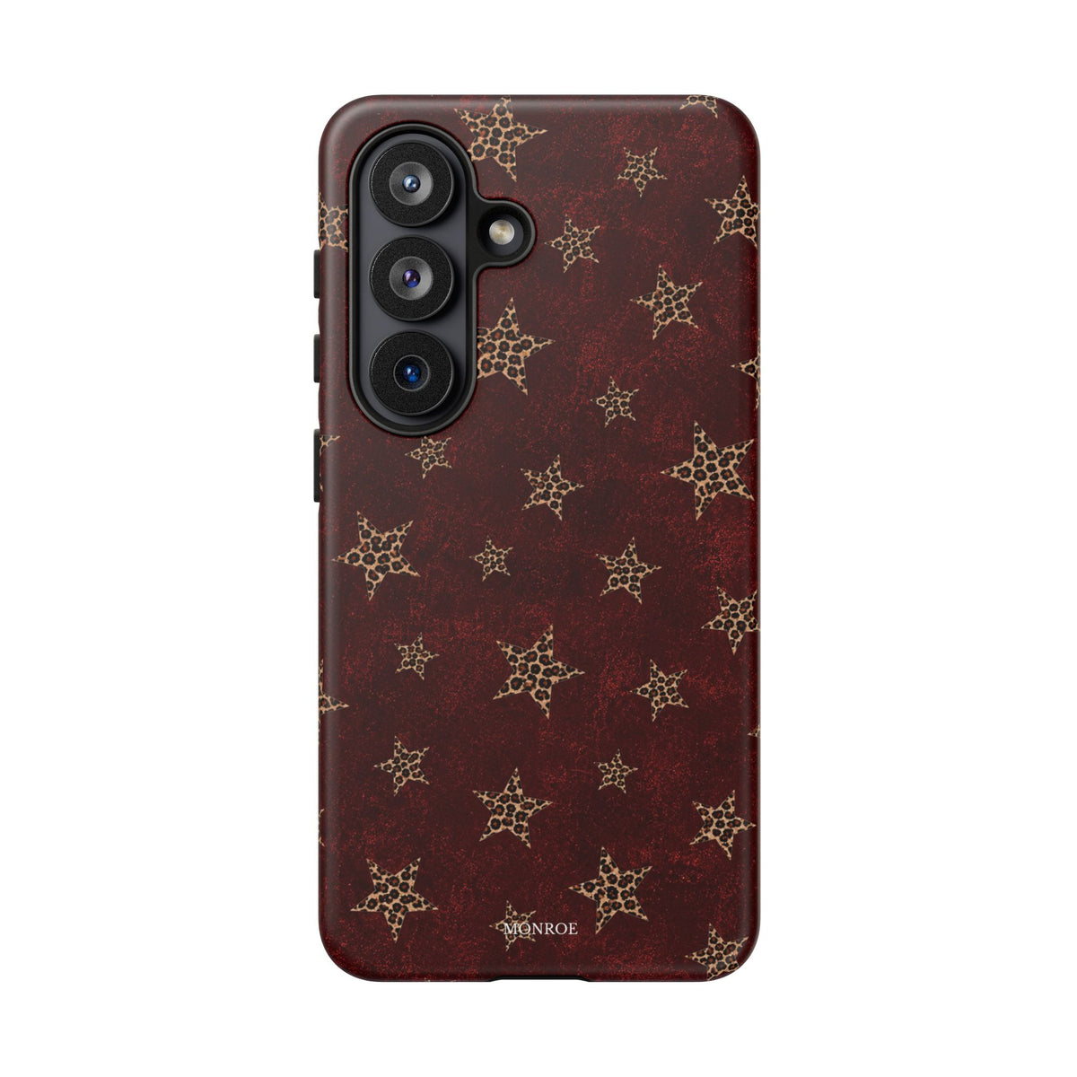 Burgundy Leopard Star Tough Case