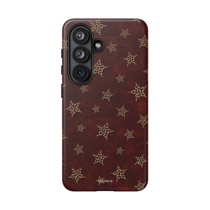 Burgundy Leopard Star Tough Case