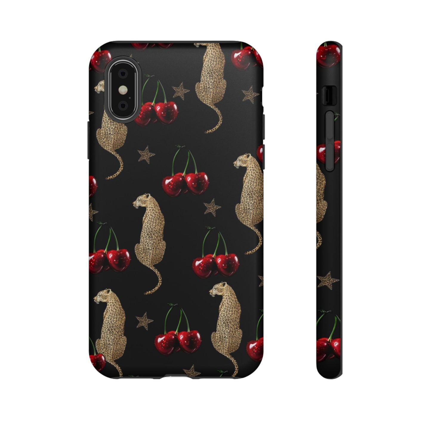 Leopard & Cherry Tough Case