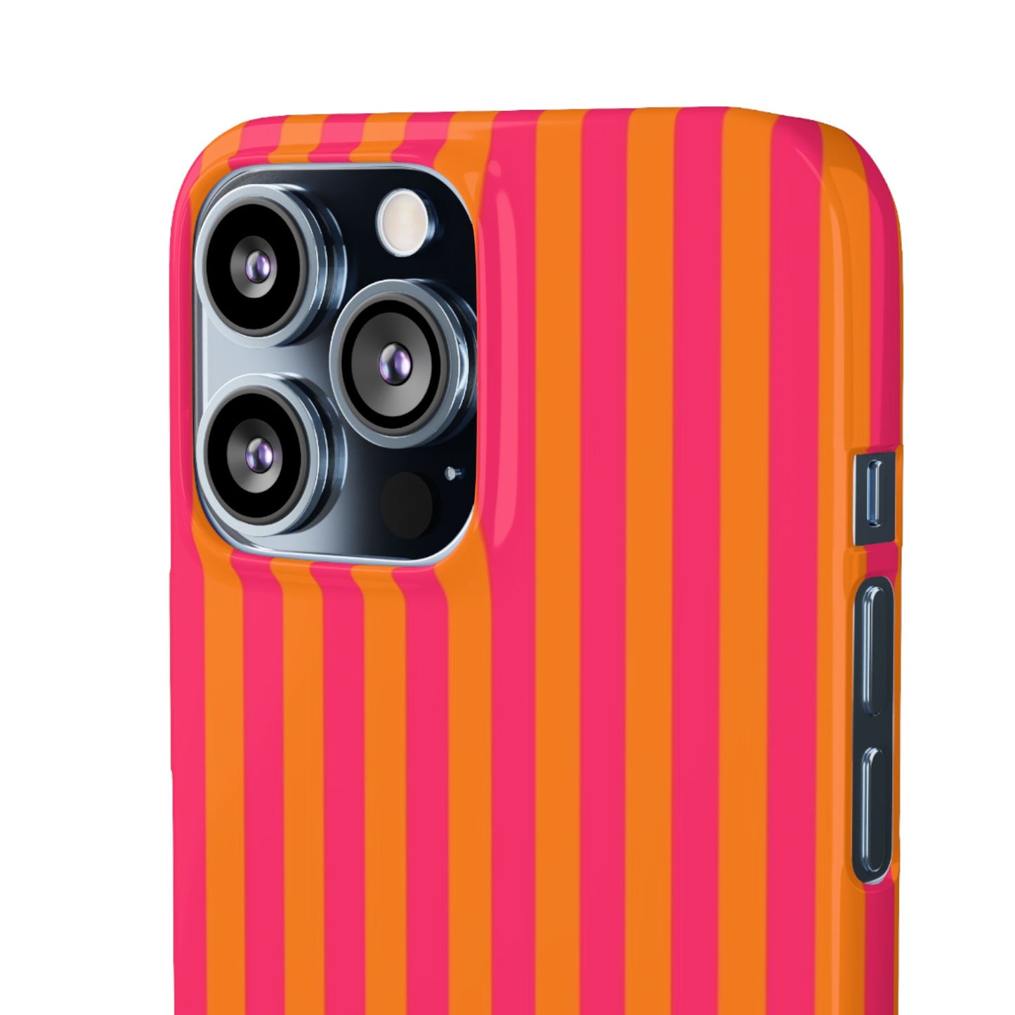 Striped Orange & Pink Case