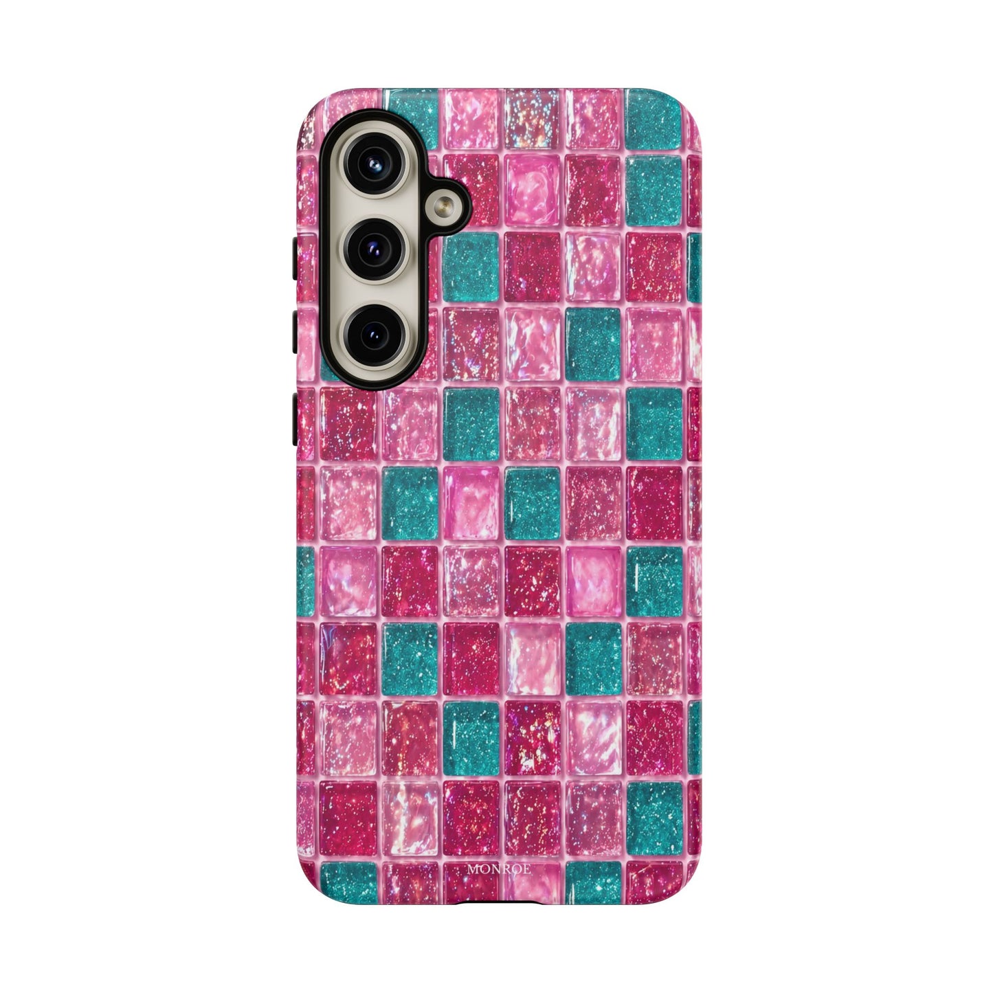 Pink Teal Mosaic Tough Case