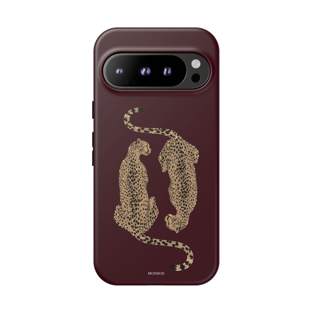 Burgundy Cheetah Tough Case
