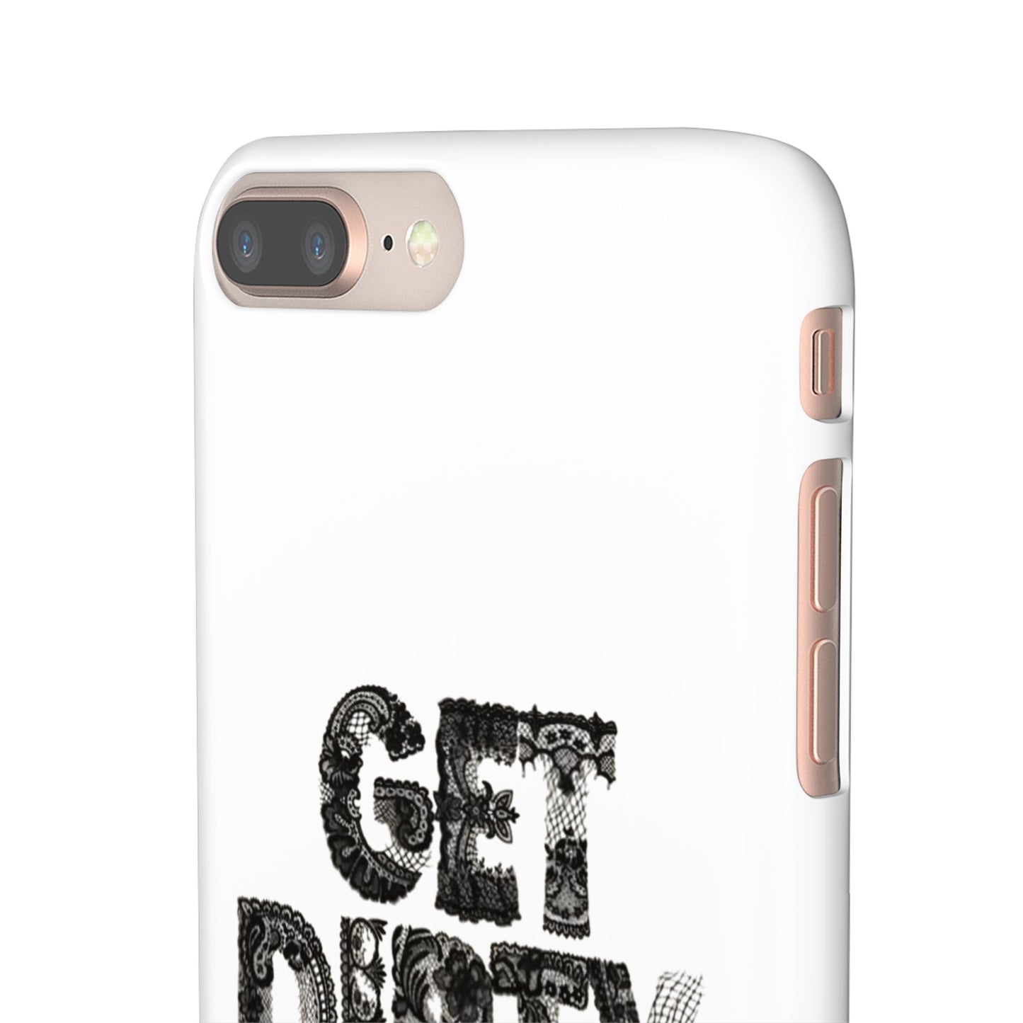 Get Dirty in Paris White Snap Case