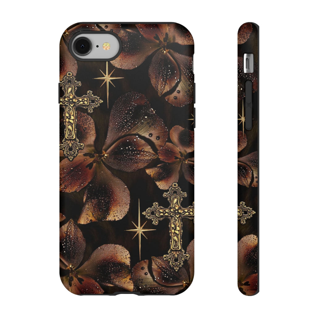 Floral Cross Pattern Tough Case