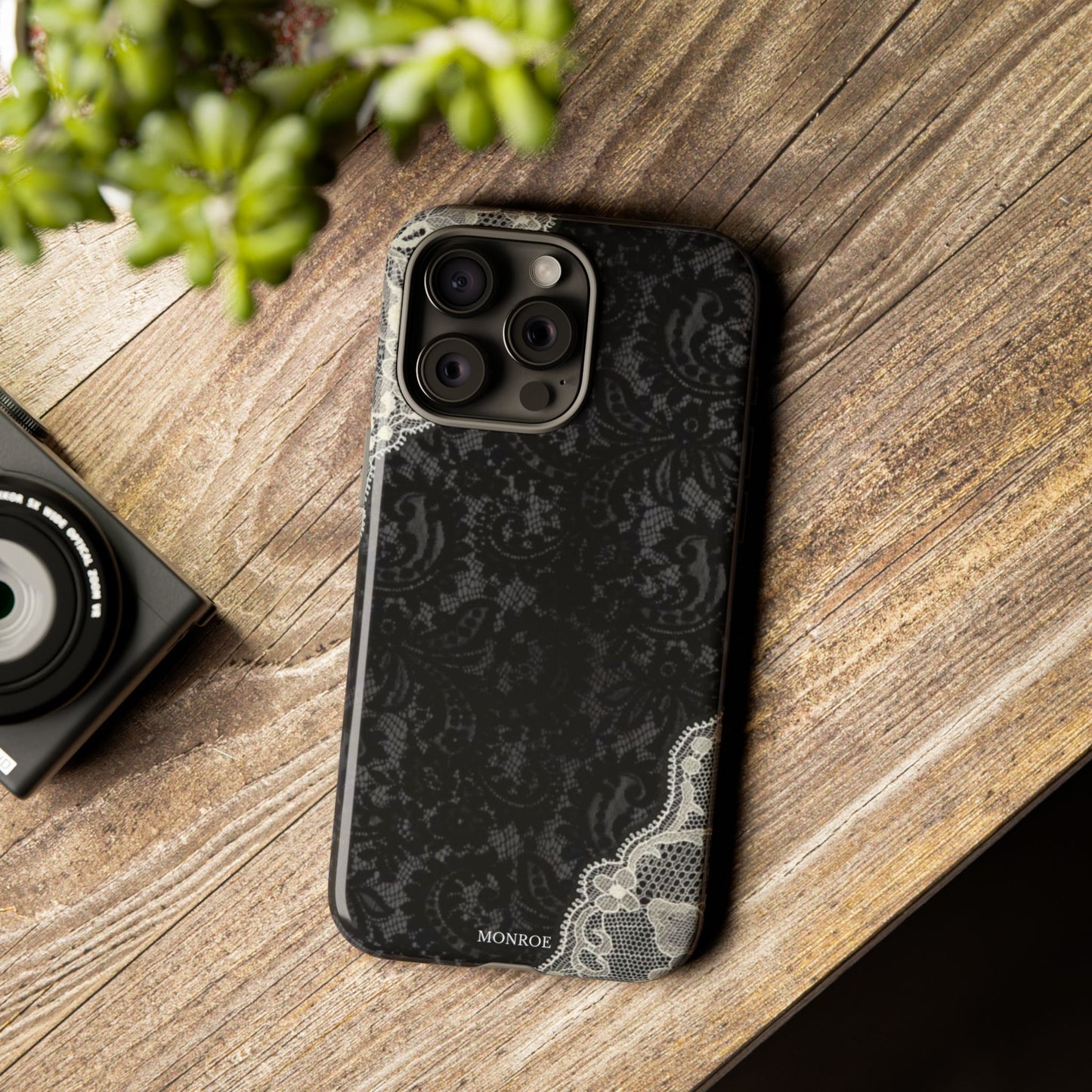 Black & White Edged Tough Case