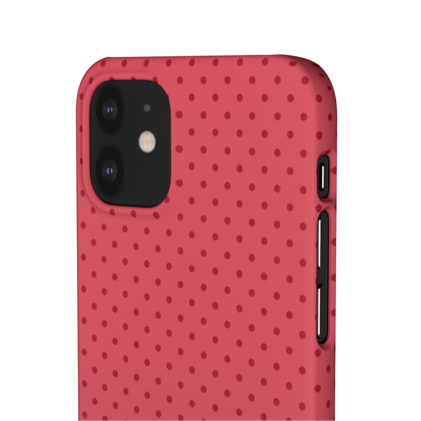 Coral Polka Dot Snap Phone Case