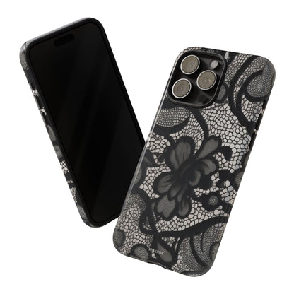 Black Floral Vintage Case