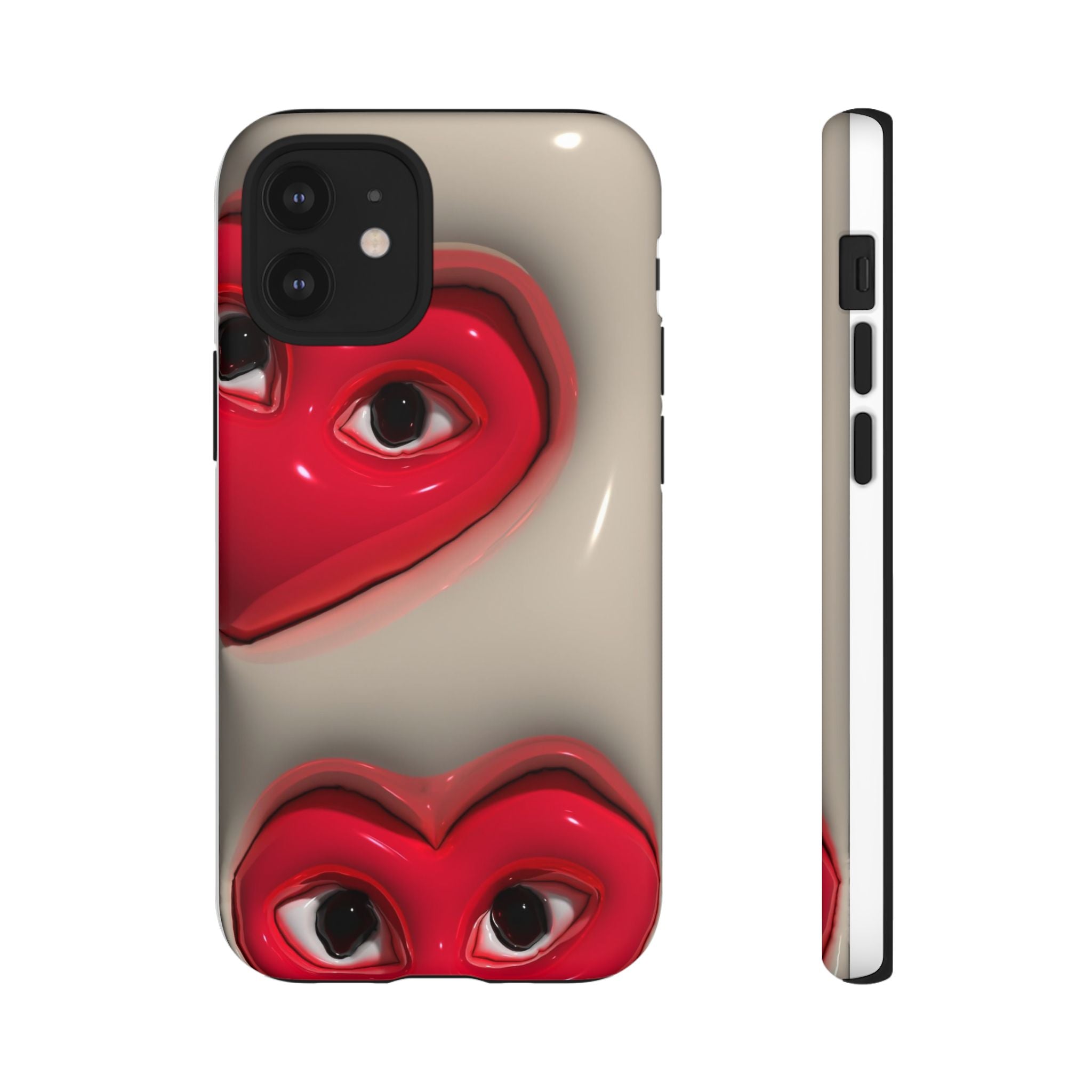 3D Hearts Phone Case