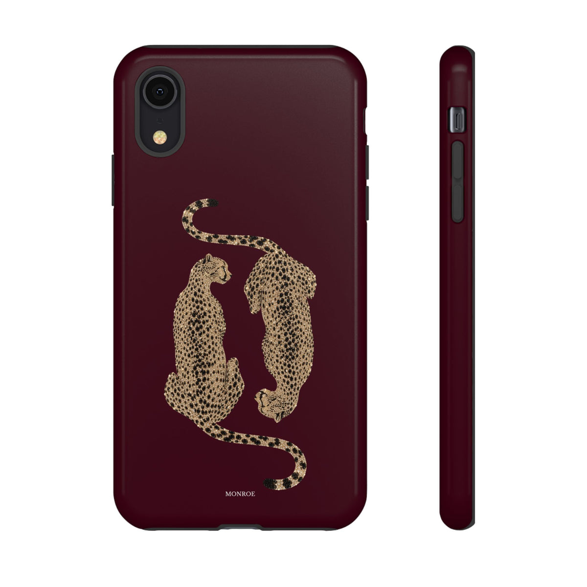 Burgundy Cheetah Tough Case