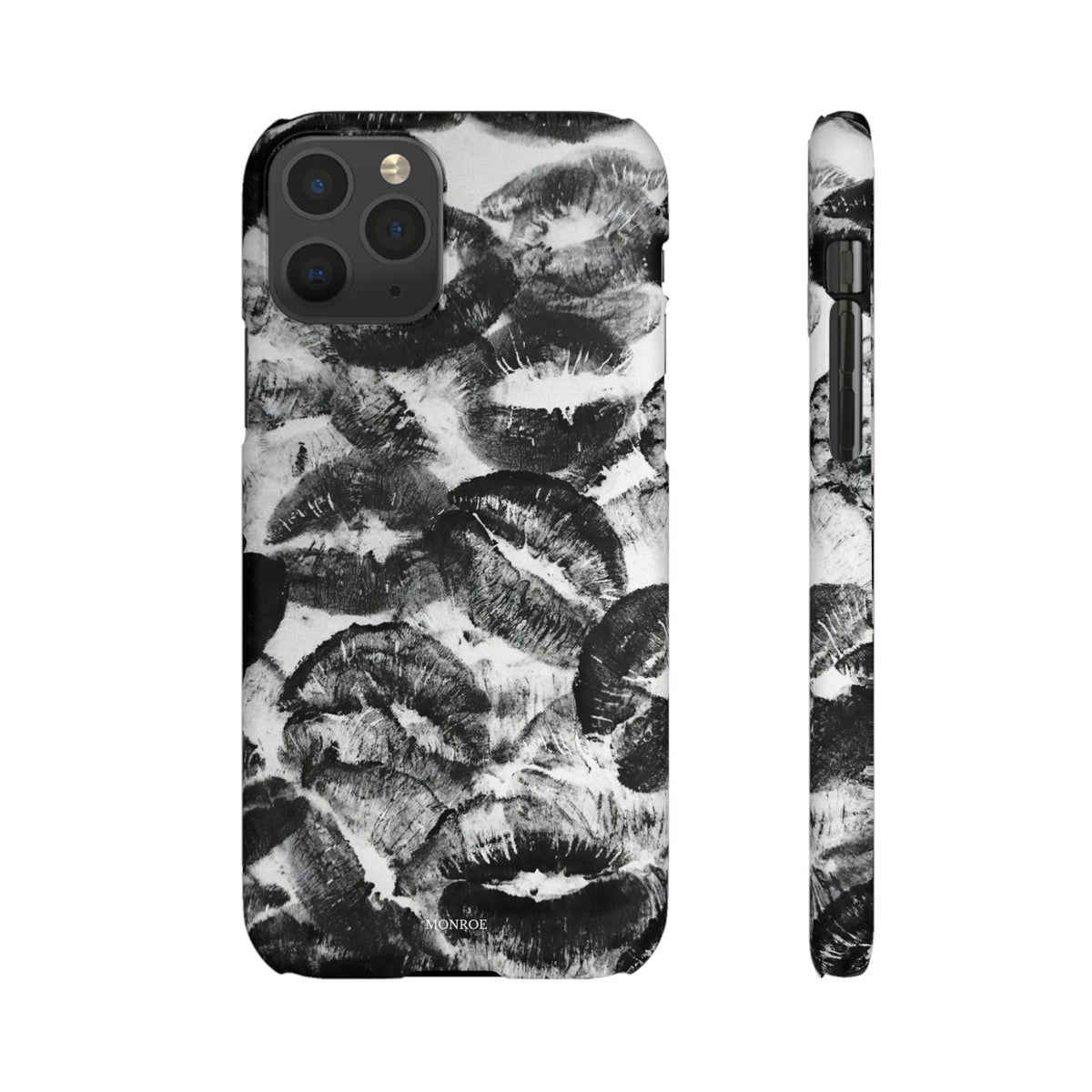 Black & White Kiss Print Case