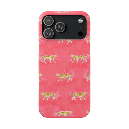 Pink Watercolor Leopard Case