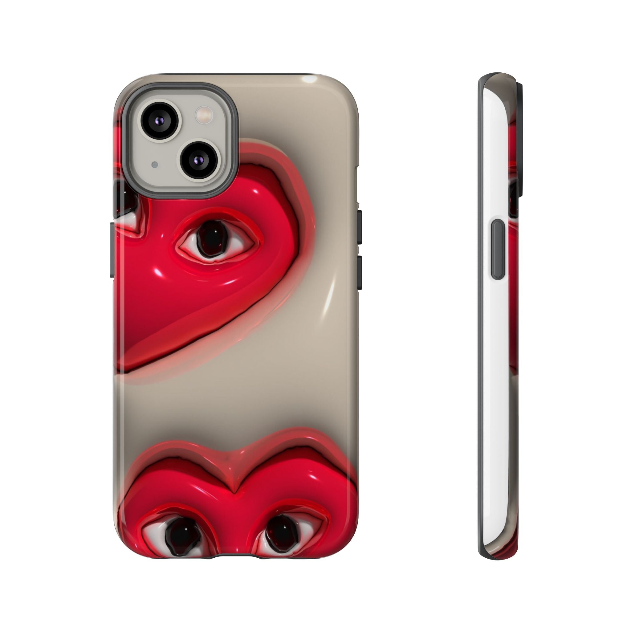3D Hearts Phone Case