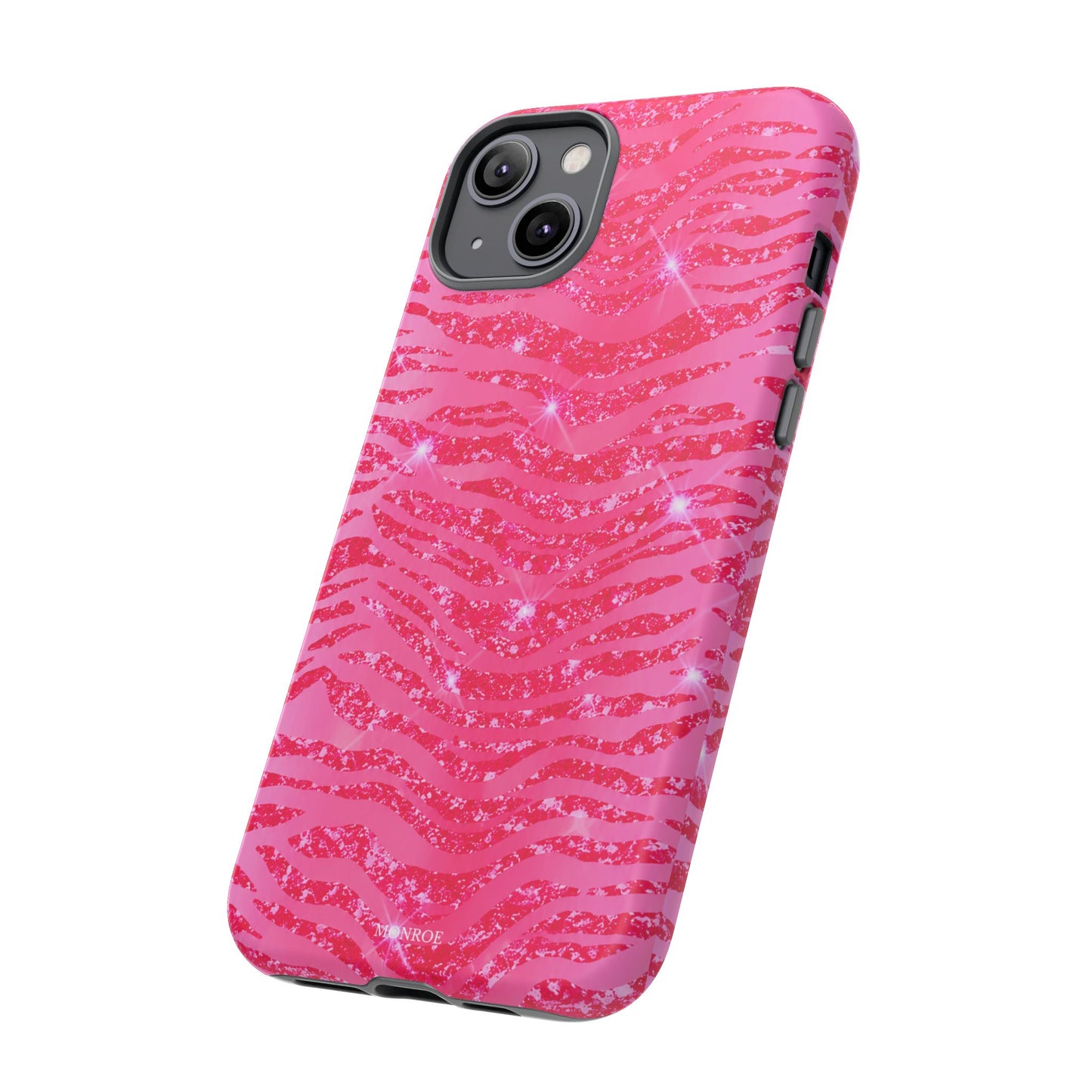Pink Glitter Zebra Tough Case
