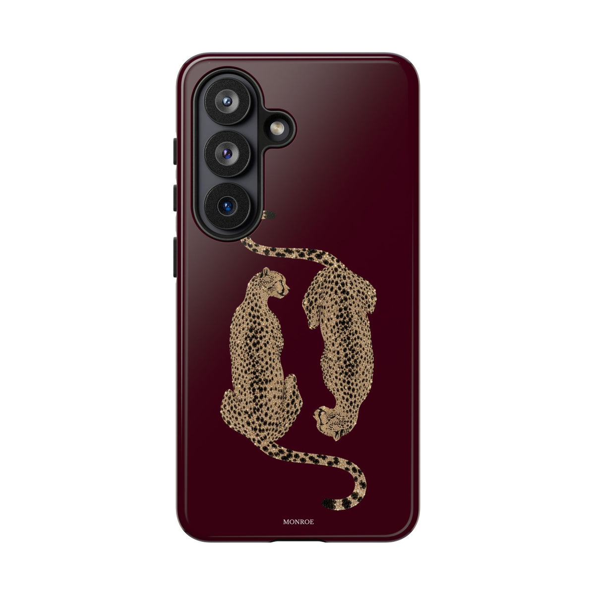 Burgundy Cheetah Tough Case