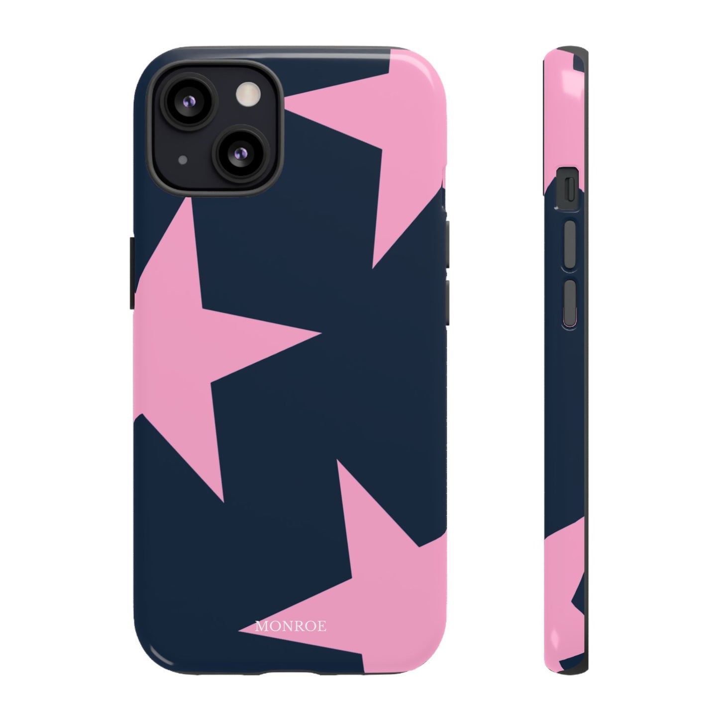Navy & Pink Star Tough Cover
