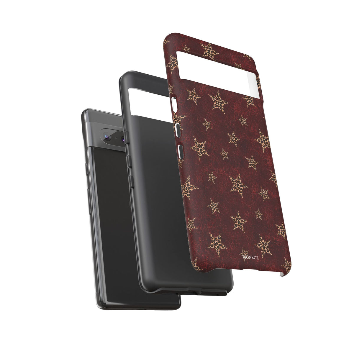 Burgundy Leopard Star Tough Case