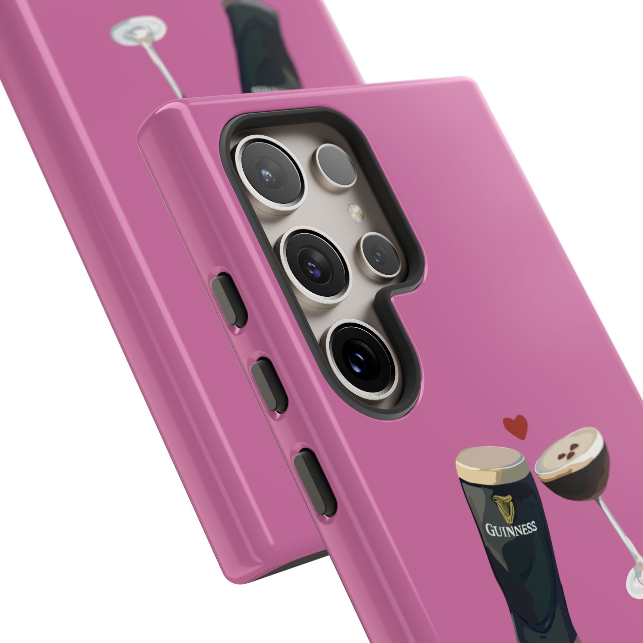 Pint & Wine Glass (Pink) Tough Case