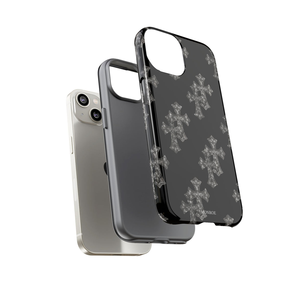 Black Crystal Cross Tough Case