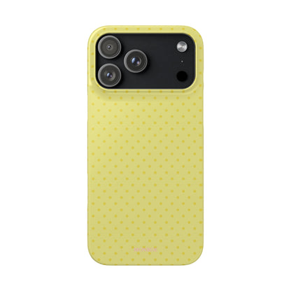 Yellow Polka Dot Snap Phone Case