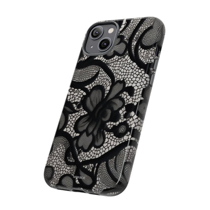 Black Floral Vintage Case