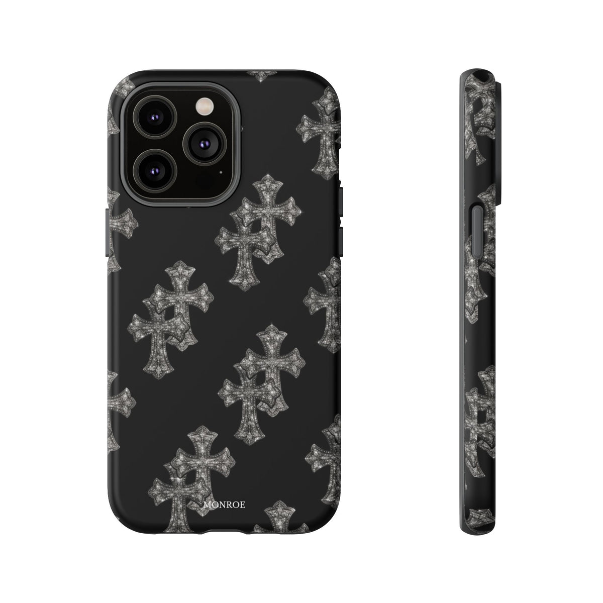 Black Crystal Cross Tough Case