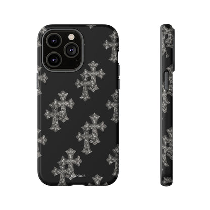 Black Crystal Cross Tough Case