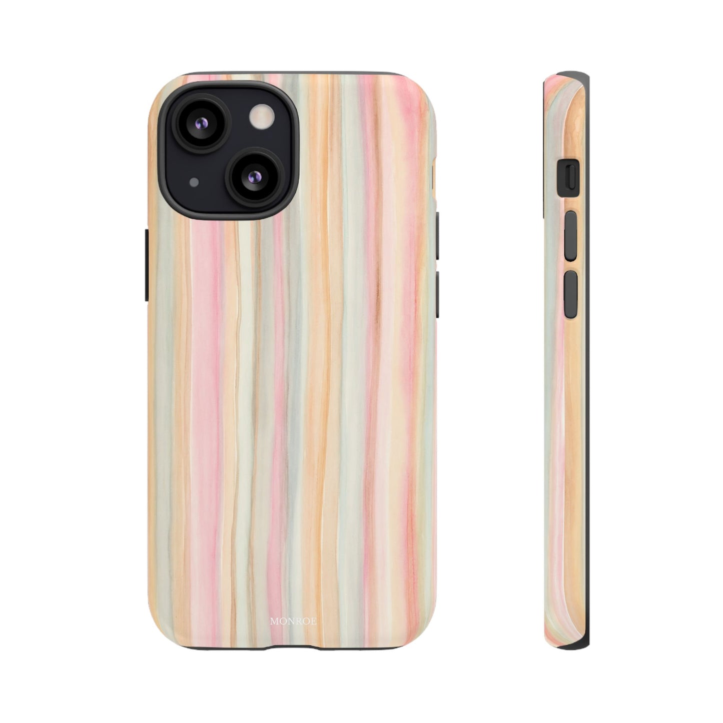 Pastel Watercolor Stripe Tough Case