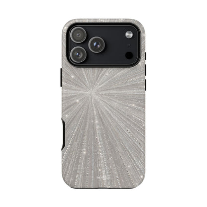 Sparkling Silver Burst Tough Case