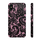 Pink Lace Pattern Tough Phone Case