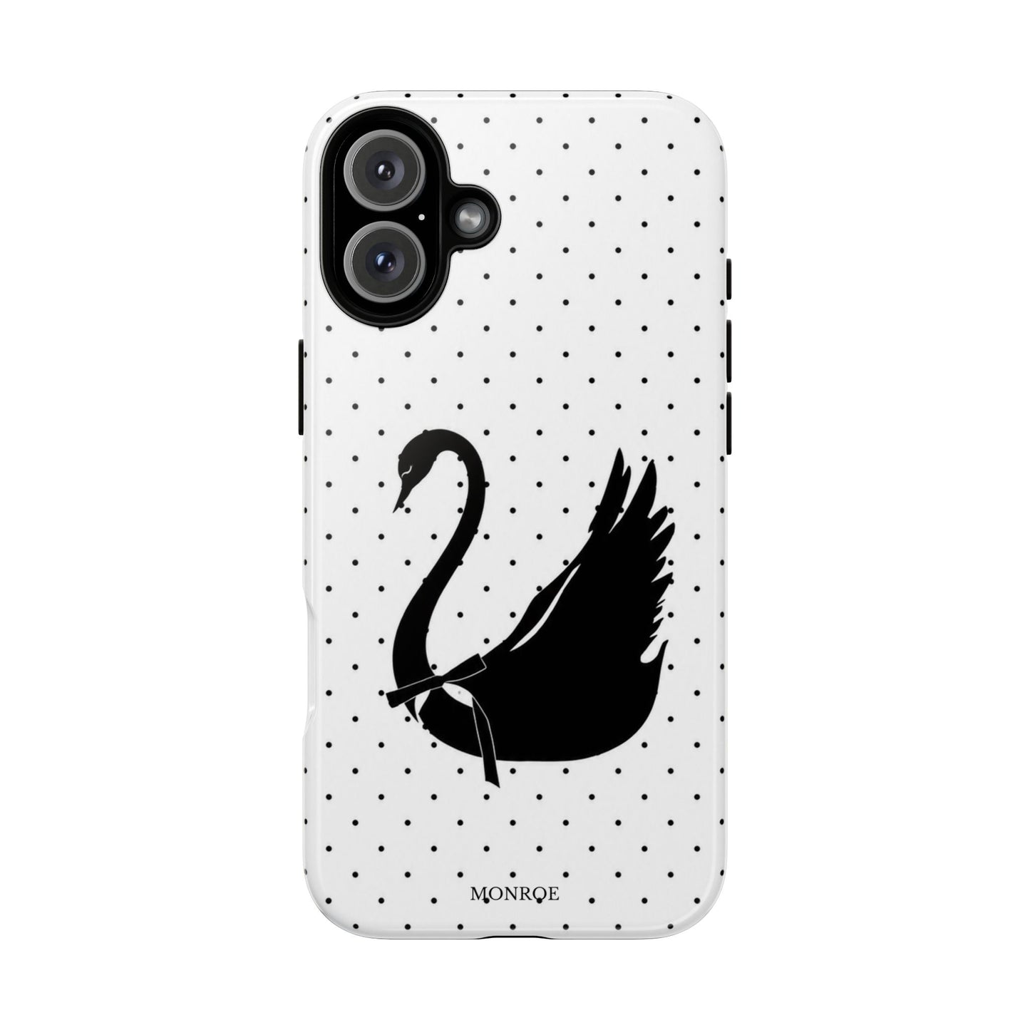 White Swan Polka Dot Tough Case