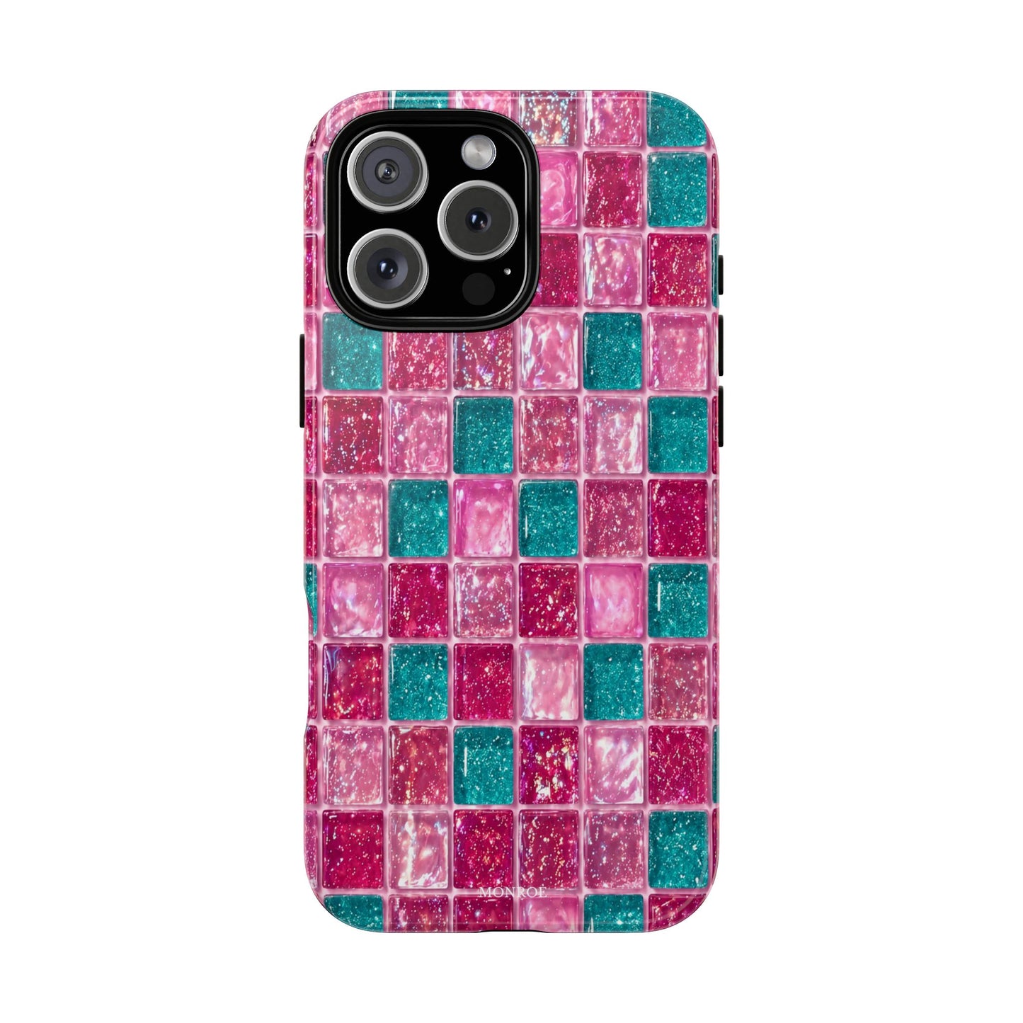 Pink Teal Mosaic Tough Case