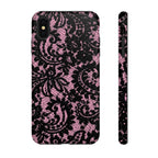 Pink Lace Pattern Tough Phone Case