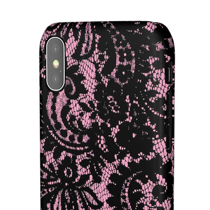 Pink Lace Pattern Case