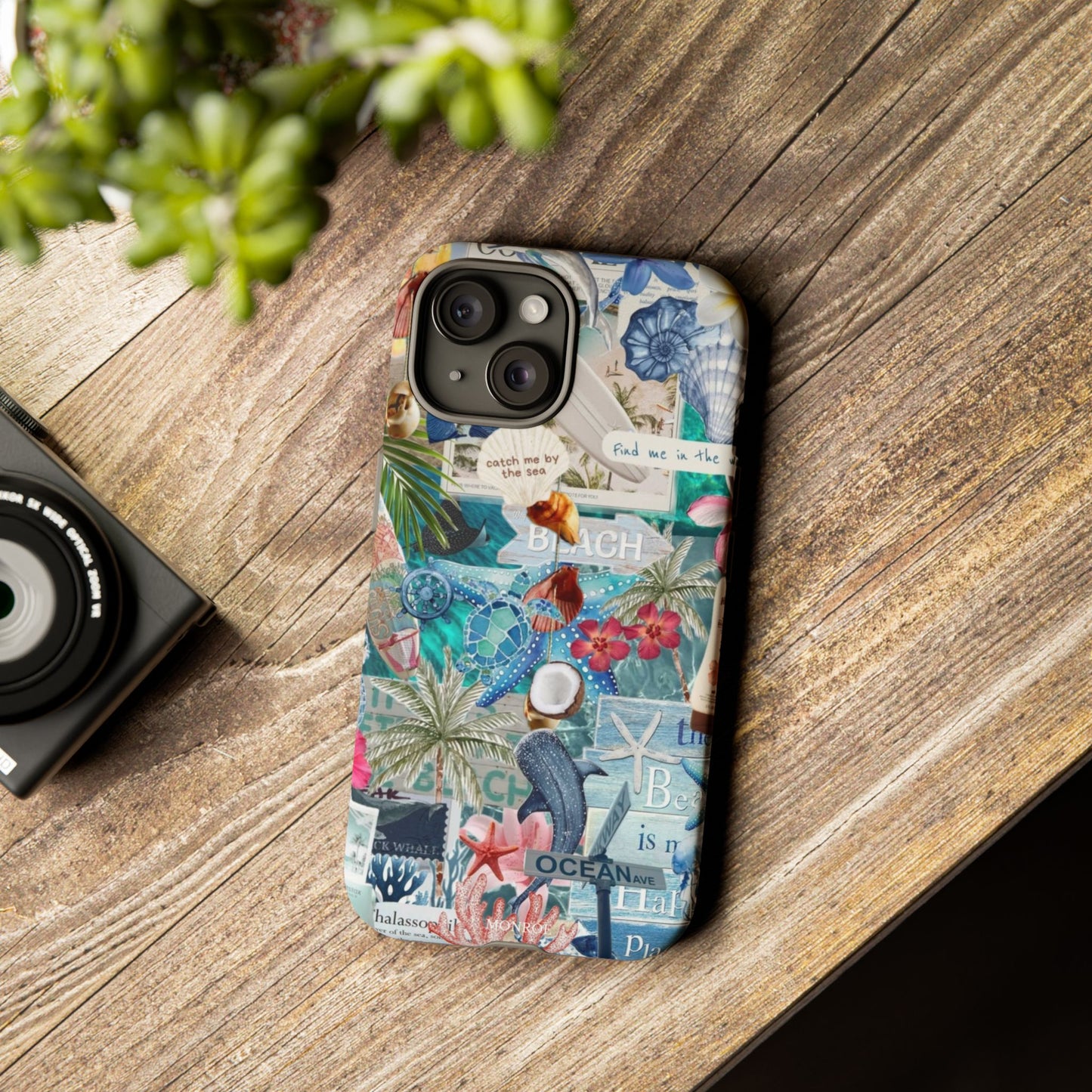 Tropical Beach Collage Tough Case