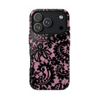 Pink Lace Pattern Tough Phone Case